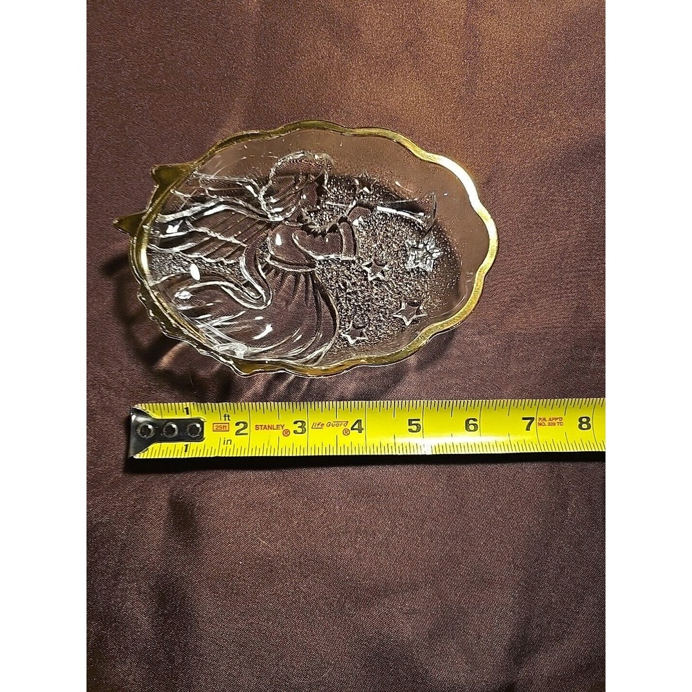 Home Beautiful Christmas Bowl Glass, Candy Dish, Trinket Tray, Jewelry Holder - Picture 3 of 4
